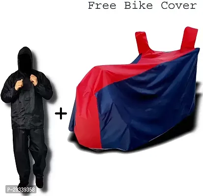 Bike Cover With Raincoat Set Combo