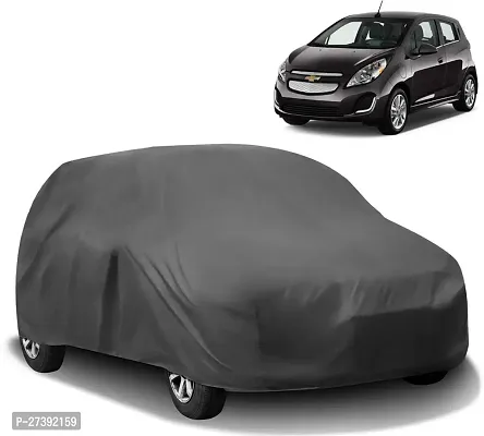 Hms Car Cover For Chevrolet Beat (Without Mirror Pockets) (Grey)