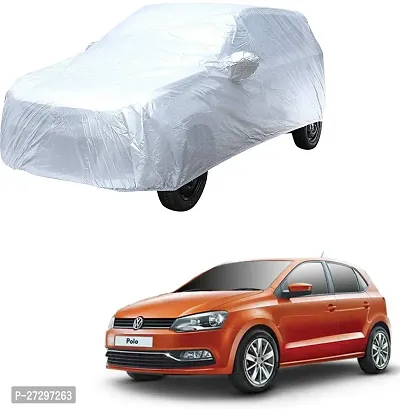 Autoretail Car Cover For Volkswagen Polo (With Mirror Pockets) (Silver)