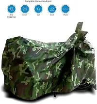 Waterproof Two Wheeler Cover For Hero (Splendor Plus, Green)-thumb1