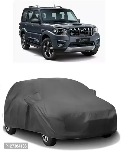 Hms Car Cover For Mahindra Scorpio (With Mirror Pockets) (Grey)