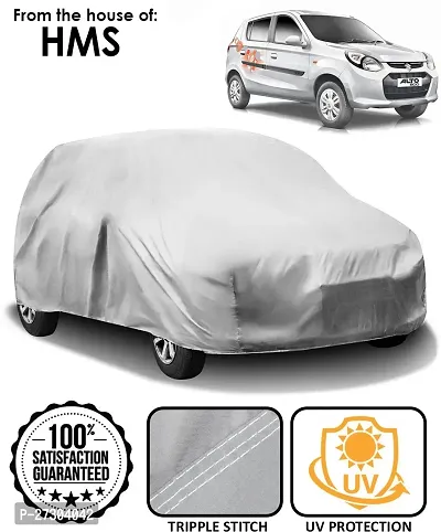 Hms Car Cover For Maruti Suzuki Alto (Without Mirror Pockets) (Silver)