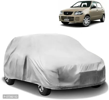 Hms Car Cover For Maruti Suzuki Alto (Without Mirror Pockets) (Silver)