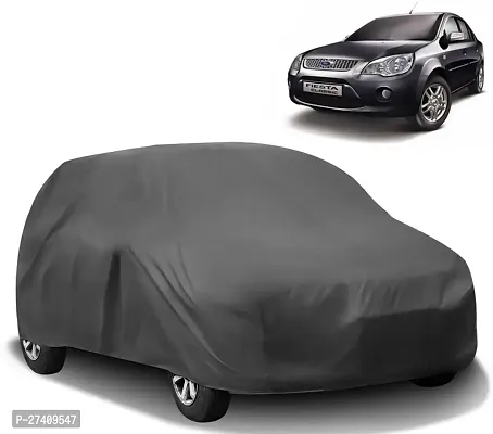 Stylish Car Cover For Ford Fiesta - Without Mirror Pockets - Grey-thumb0