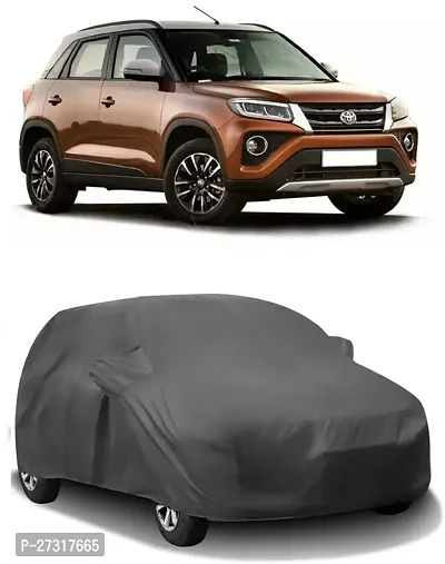 Stylish Car Cover For Toyota Urban Cruiser With Mirror Pockets Grey-thumb0