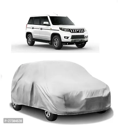 Hms Car Cover For Mahindra Bolero Neo (Without Mirror Pockets) (Silver)-thumb0