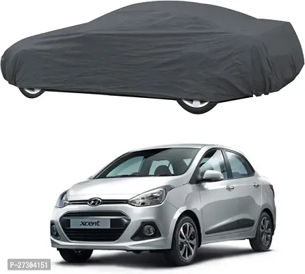 Hms Car Cover For Hyundai Xcent (Without Mirror Pockets) (Grey, For 2008, 2009, 2006, 2007, 2013, 2005, 2014, 2015, 2012, 2011, 2010, 2016, 2017 Models)