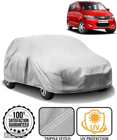 Hms Car Cover For Chevrolet Enjoy (Without Mirror Pockets) (Grey)