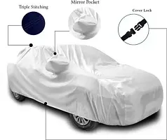 Autoretail Car Cover For Maruti Suzuki Swift (With Mirror Pockets) (Silver)-thumb2