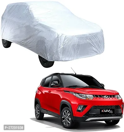 Classic Car Cover For Mahindra Kuv100 ,Without Mirror Pockets ,Silver-thumb0