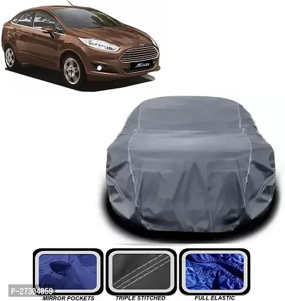 Hms Car Cover For Ford Fiesta (Grey)-thumb0