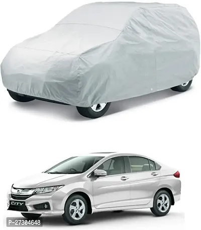 Hms Car Cover For Ford Ikon (Without Mirror Pockets) (Silver, For 2008, 2009, 2006, 2007, 2013, 2005, 2014, 2015, 2012, 2011, 2010, 2016, 2017 Models)-thumb0