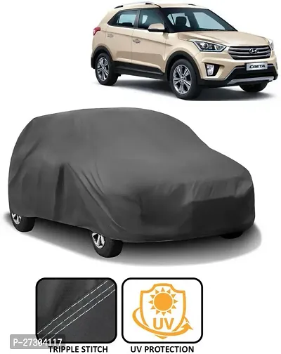 Hms Car Cover For Hyundai Creta (Without Mirror Pockets) (Grey)