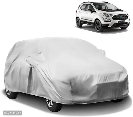 Stylish Car Cover For Ford Ecosport - With Mirror Pockets - Silver