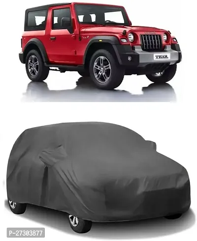 Hms Car Cover For Mahindra Thar (With Mirror Pockets) (Grey)