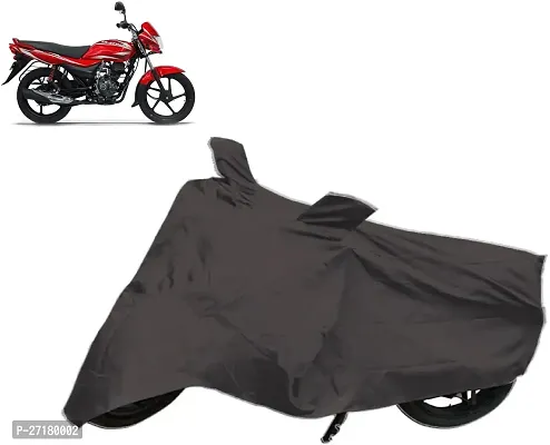 Water-resistant Two Wheeler Bike Cover For Bajaj Platina 100 Dts-I Grey-thumb0