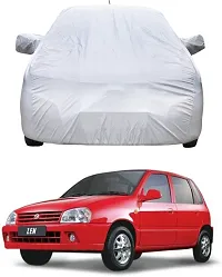 Hms Car Cover For Maruti Suzuki Zen (With Mirror Pockets) (Silver, For 2014, 2015, 2016, 2017 Models)-thumb1