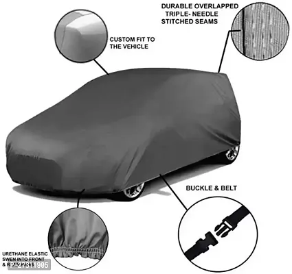 Stylish Car Cover For Ford Fiesta - Grey-thumb3