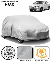 Hms Car Cover For Hyundai Verna (Without Mirror Pockets) (Silver)-thumb2