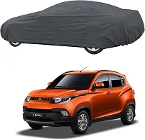 Hms Car Cover For Mahindra Kuv100 (Without Mirror Pockets) (Grey, For 2014, 2015, 2016, 2017 Models)-thumb1