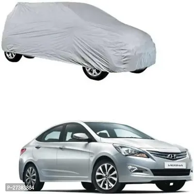 Hms Car Cover For Hyundai Verna (Without Mirror Pockets) (Silver)