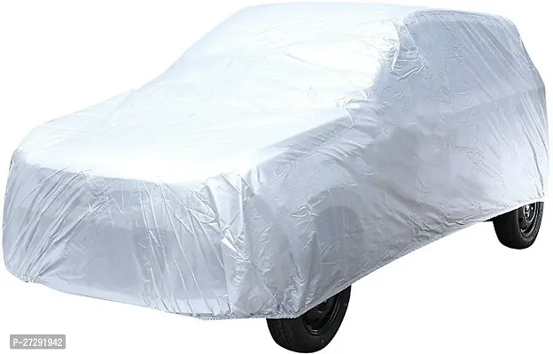 Classic Car Cover For Maruti Zen Estilo ,Without Mirror Pockets ,Silver-thumb0