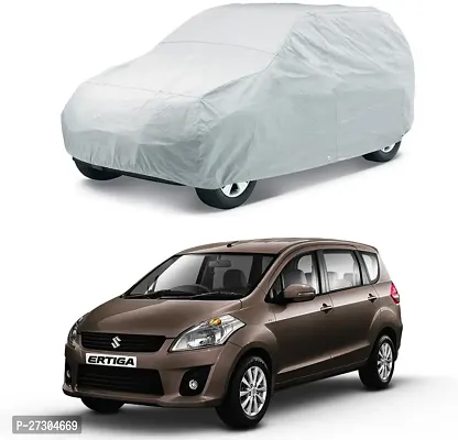 Hms Car Cover For Renault Kwid (With Mirror Pockets) (Silver)-thumb0