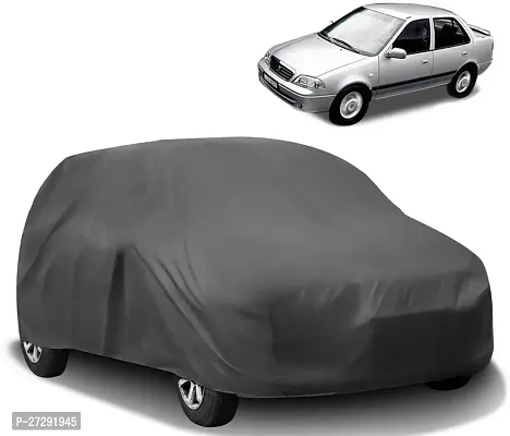 Classic Car Cover For Maruti Esteem ,Without Mirror Pockets ,Grey-thumb0