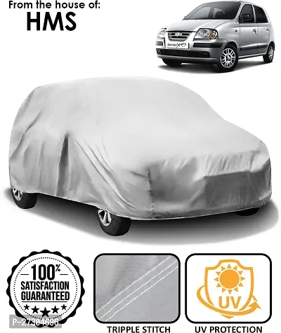 Hms Car Cover For Maruti Suzuki Swift (With Mirror Pockets) (Silver, For 2012, 2011, 2010, 2009 Models)-thumb2