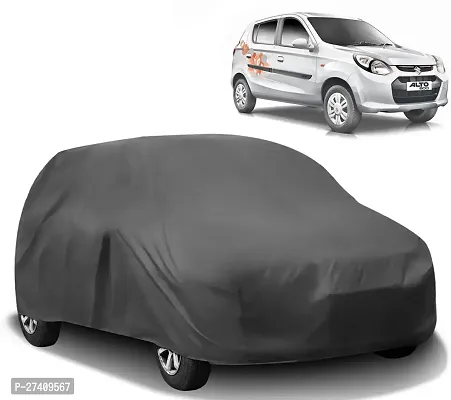 Stylish Car Cover For Maruti Alto 800 - Without Mirror Pockets - Grey-thumb0