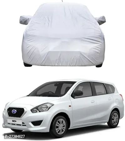 Hms Car Cover For Datsun Go+ (Without Mirror Pockets) (Silver, For 2008, 2009, 2006, 2007, 2013, 2005, 2014, 2015, 2012, 2011, 2010, 2016, 2017 Models)-thumb0