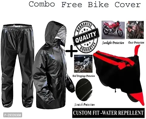 Bike Cover With Raincoat Set Combo-thumb0