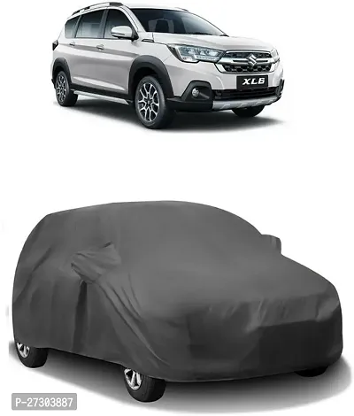 Hms Car Cover For Maruti Suzuki Xl6 (With Mirror Pockets) (Grey)-thumb0