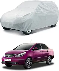 Hms Car Cover For Tata Manza (Without Mirror Pockets) (Silver, For 2014, 2015, 2016, 2017 Models)-thumb1