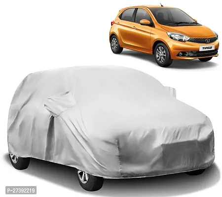 Hms Car Cover For Tata Tiago (With Mirror Pockets) (Silver)