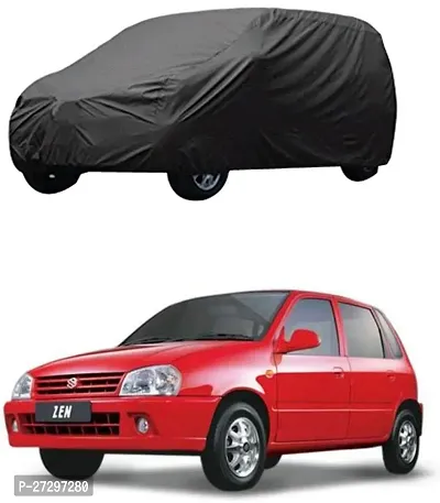 Autoretail Car Cover For Maruti Suzuki Zen (Without Mirror Pockets) (Grey)-thumb0