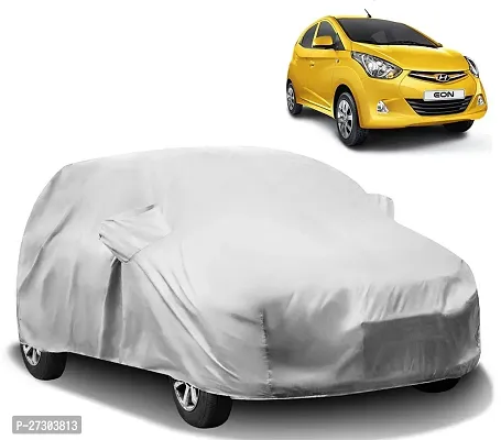 Hms Car Cover For Hyundai Eon (With Mirror Pockets) (Silver)