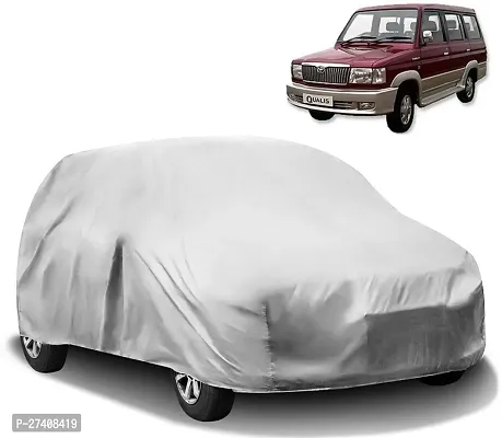 Autoretail Car Cover For Toyota Qualis (Without Mirror Pockets) (Silver)-thumb0