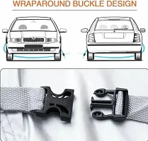 Hms Car Cover For Maruti Suzuki Alto (Without Mirror Pockets) (Silver)-thumb3