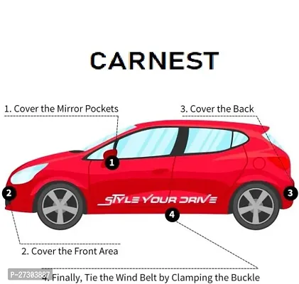 Hms Car Cover For Maruti Suzuki Xl6 (With Mirror Pockets) (Grey)-thumb5