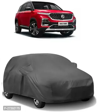 Hms Car Cover For Mg Hector (With Mirror Pockets) (Grey)-thumb0