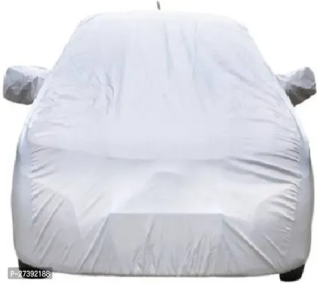 Hms Car Cover For Tata Indica Vista (With Mirror Pockets) (Silver)-thumb2