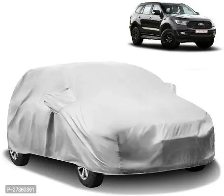 Hms Car Cover For Ford Endeavour (With Mirror Pockets) (Silver)