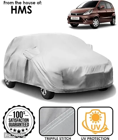 Hms Car Cover For Maruti Suzuki Zen Estilo (With Mirror Pockets) (Silver)