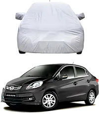 Hms Car Cover For Honda Amaze (With Mirror Pockets) (Silver, For 2014, 2015, 2016, 2017 Models)-thumb1