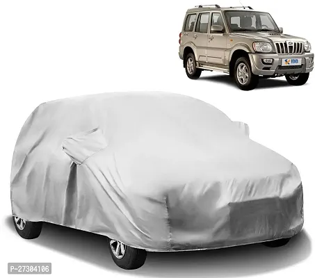 Hms Car Cover For Mahindra Scorpio (With Mirror Pockets) (Silver)