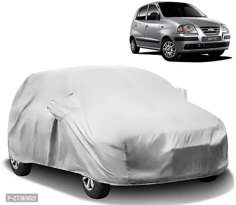 Hms Car Cover For Hyundai Santro (With Mirror Pockets) (Silver)