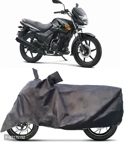 Akshita Enterprises Two Wheeler Cover For Tvs (Flame Ds 125, Black)-thumb0