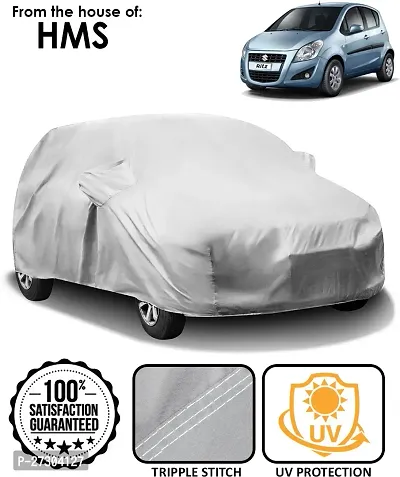 Hms Car Cover For Maruti Suzuki Ritz (With Mirror Pockets) (Silver)