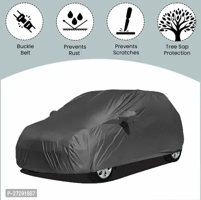 Classic Car Cover For Hyundai Creta 2020 ,Without Mirror Pockets ,Grey-thumb4